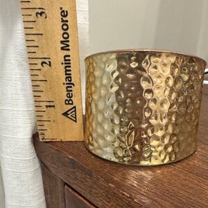 Gold Hammered Metal bracelet